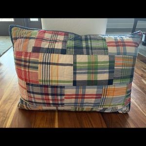 Pottery Barn Kids Madras Quilt and Sham
